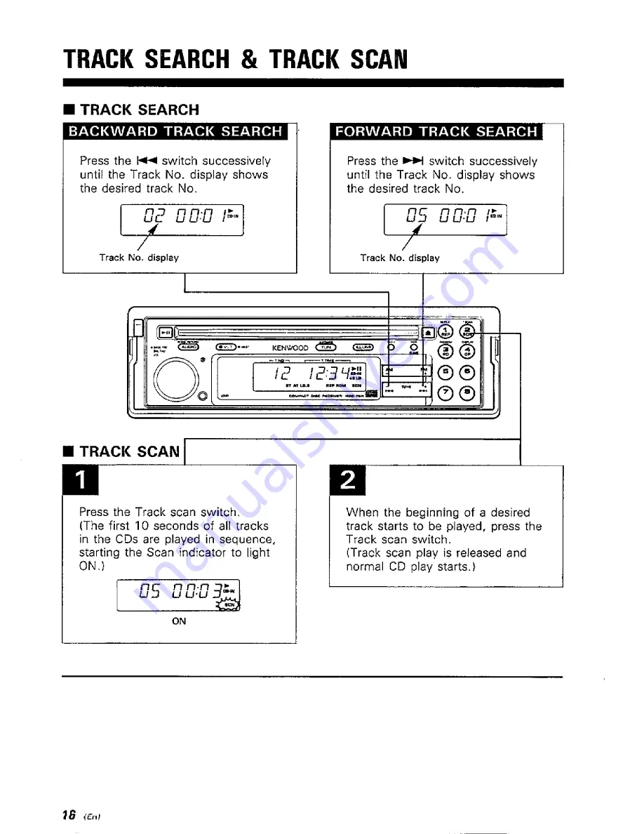 Kenwood KDC-65R Instruction Manual Download Page 16