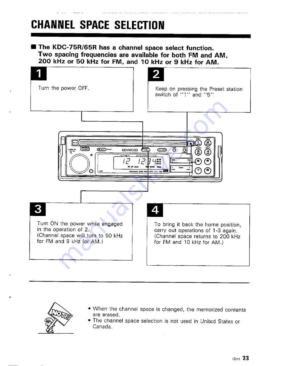 Kenwood KDC-65R Instruction Manual Download Page 23