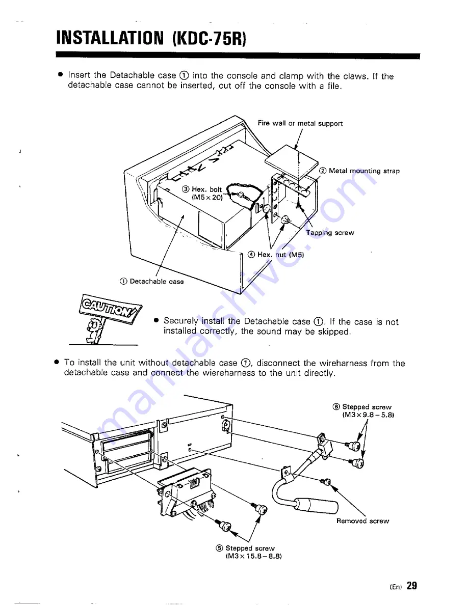 Kenwood KDC-65R Instruction Manual Download Page 29