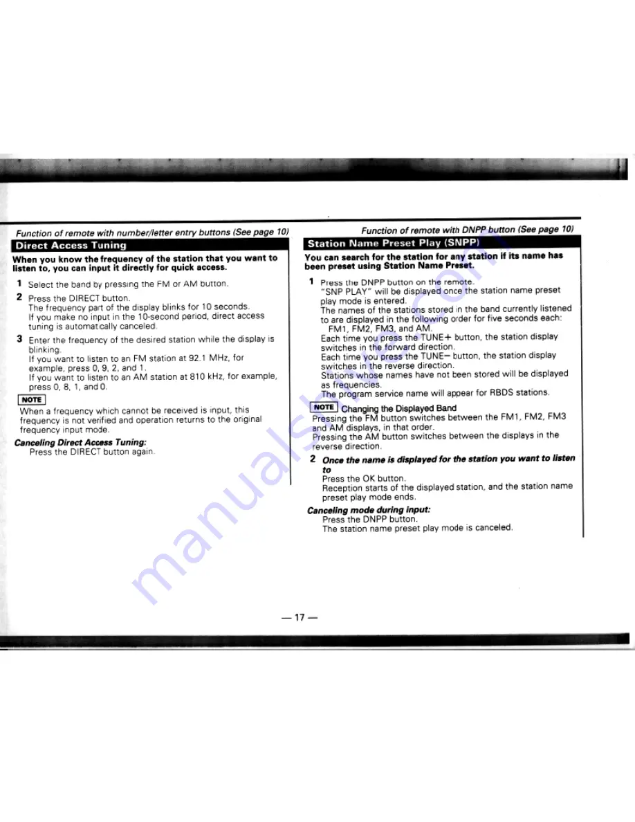 Kenwood KDC-7009 Instruction Manual Download Page 17