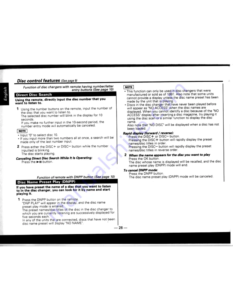 Kenwood KDC-7009 Instruction Manual Download Page 28