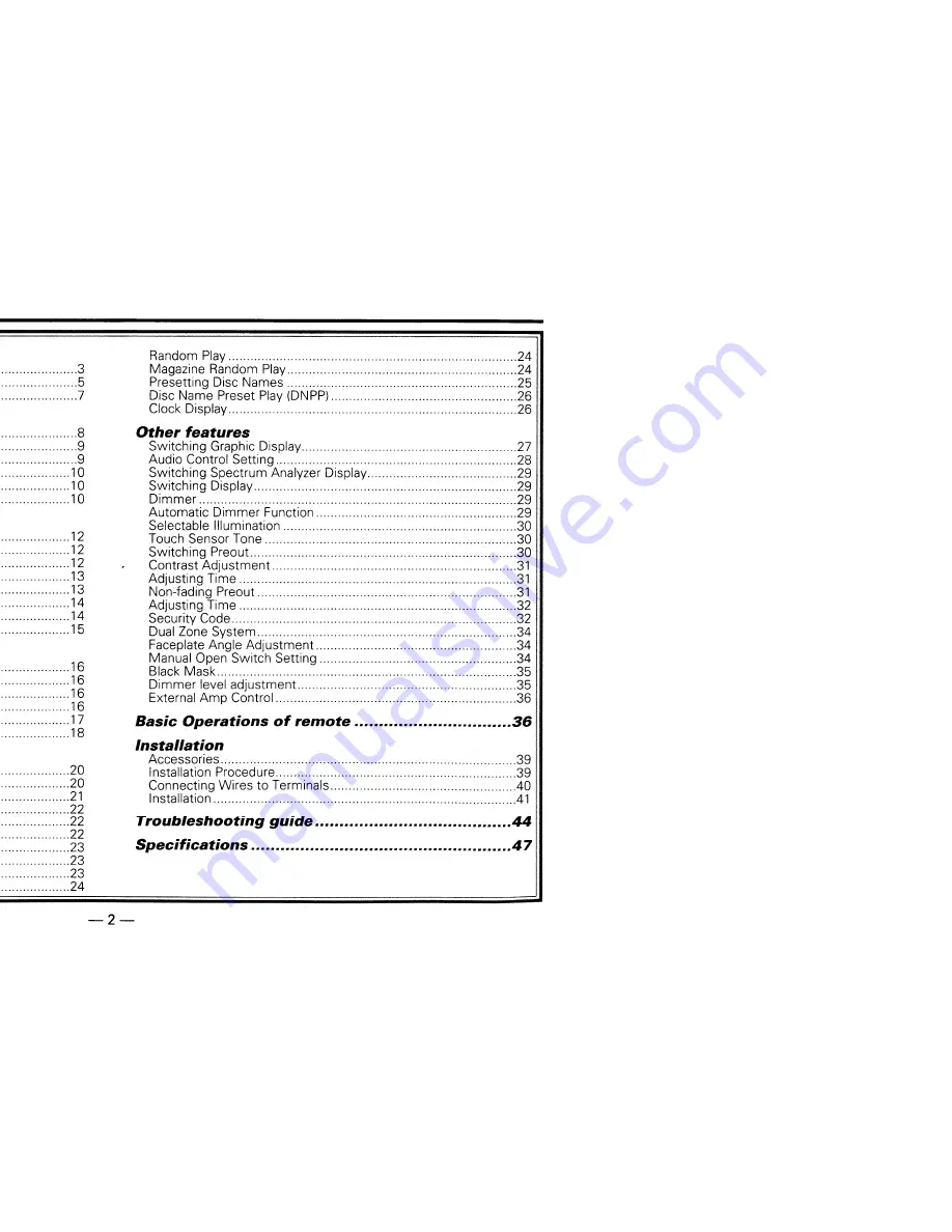 Kenwood KDC-7011 Скачать руководство пользователя страница 2