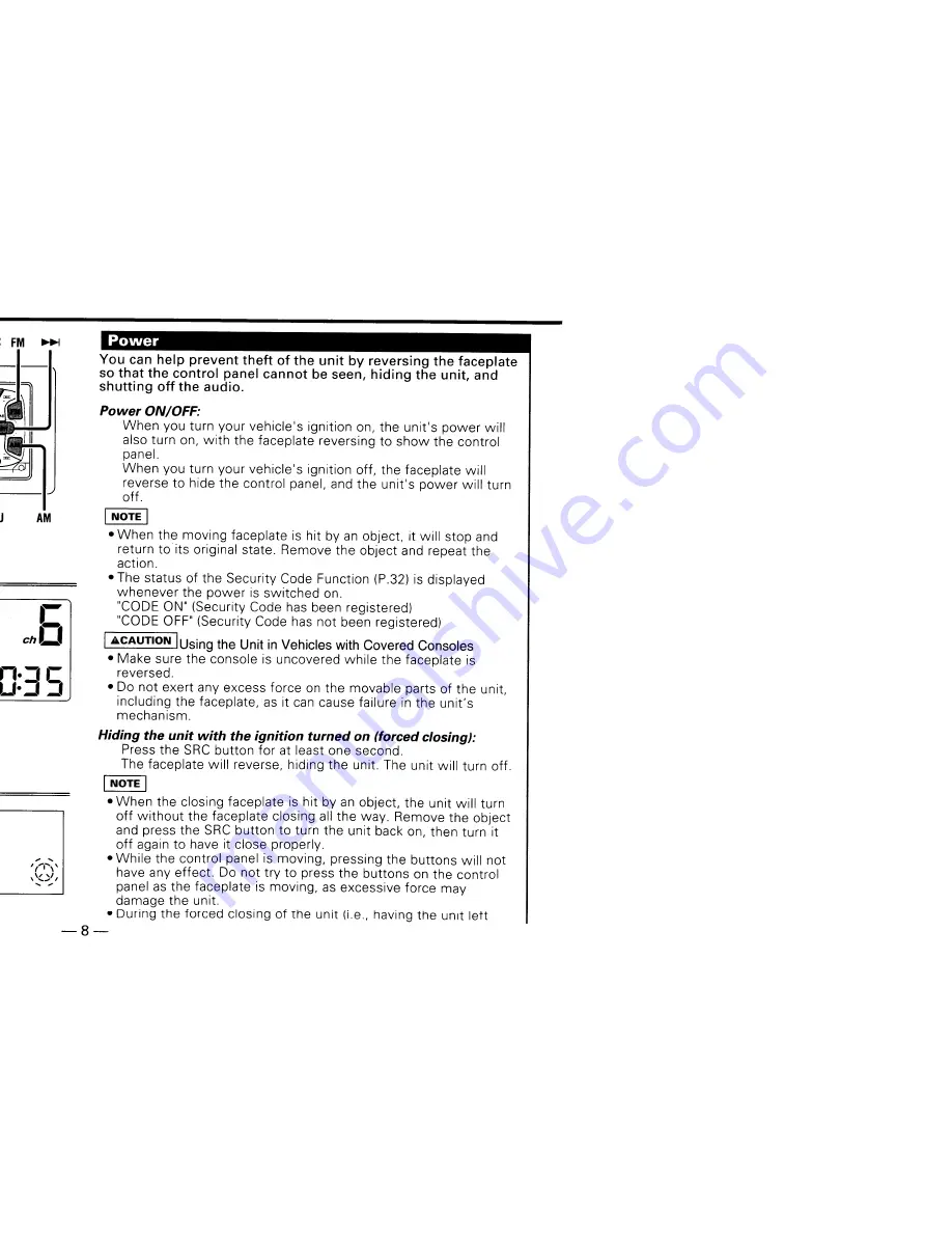 Kenwood KDC-7011 Instruction Manual Download Page 8