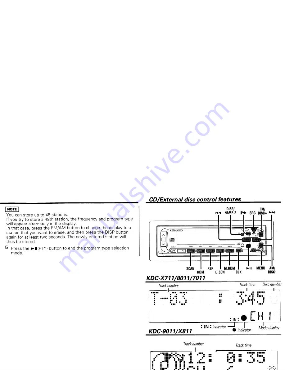 Kenwood KDC-7011 Instruction Manual Download Page 19