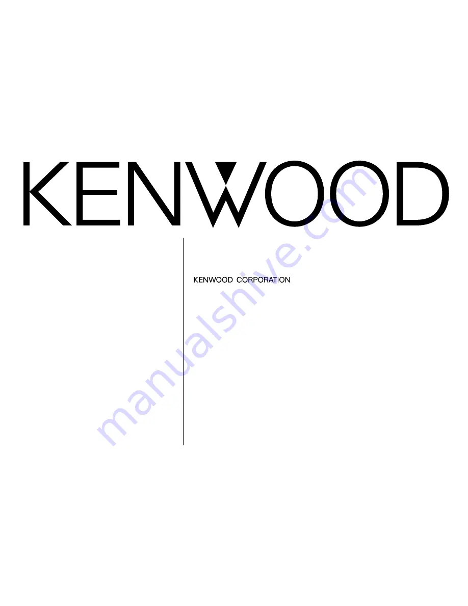 Kenwood KDC-8080R Instruction Manual Download Page 1