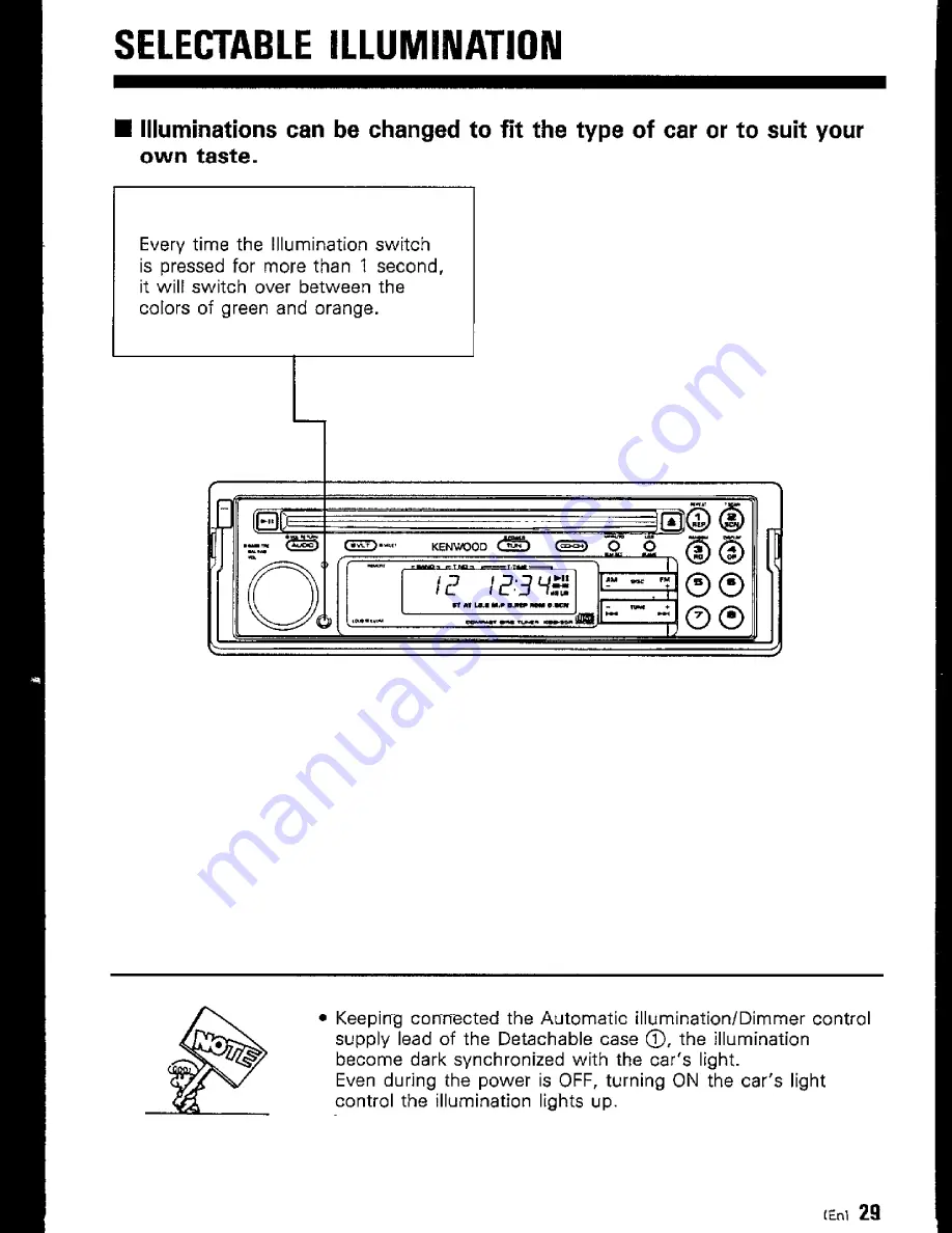 Kenwood KDC-85R Instruction Manual Download Page 29