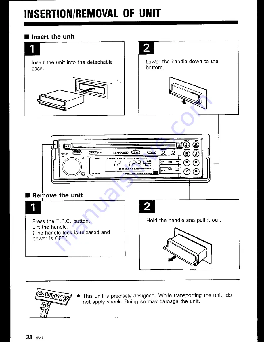 Kenwood KDC-85R Instruction Manual Download Page 30