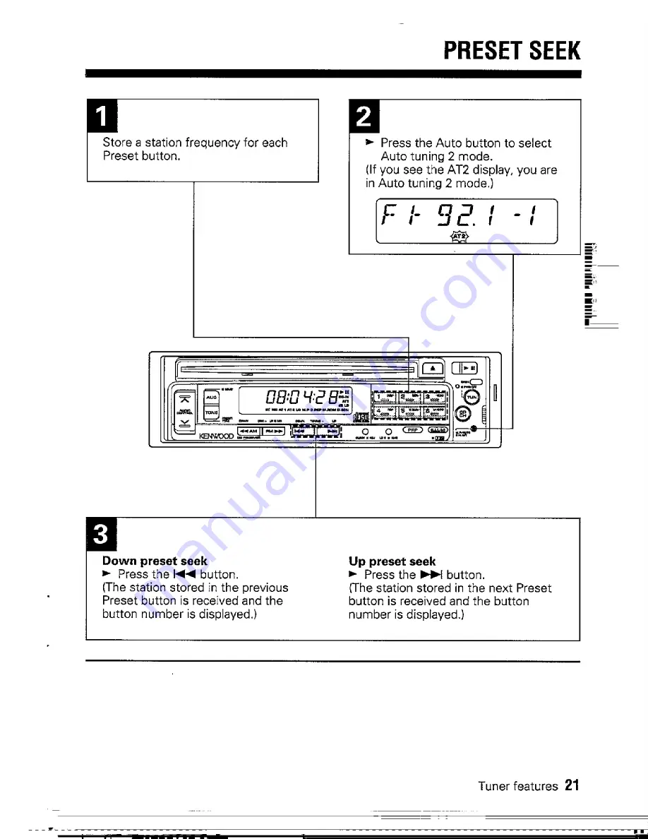 Kenwood KDC-9000 Instruction Manual Download Page 21