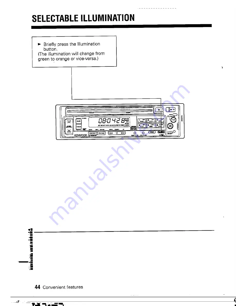 Kenwood KDC-9000 Instruction Manual Download Page 44