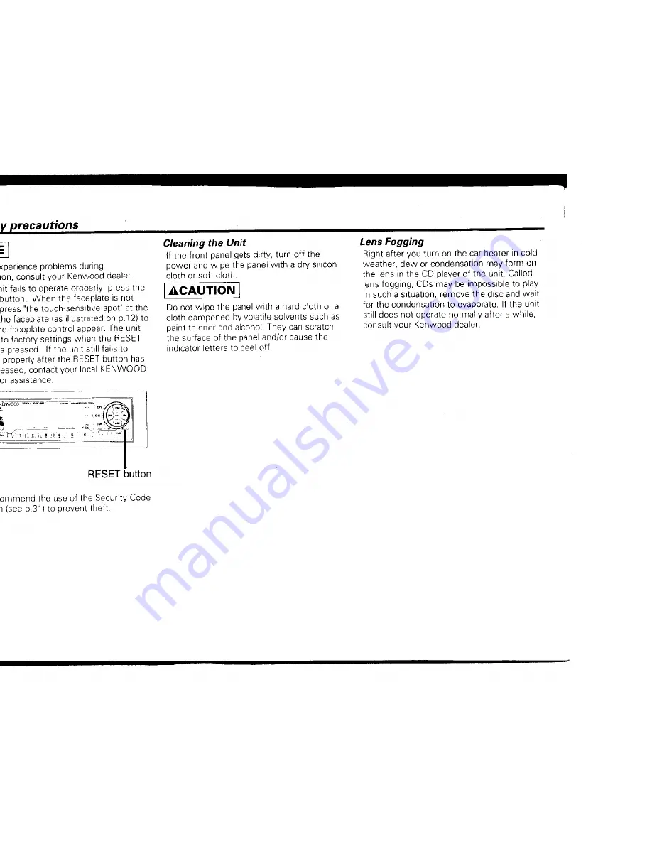 Kenwood KDC-9007 Скачать руководство пользователя страница 6