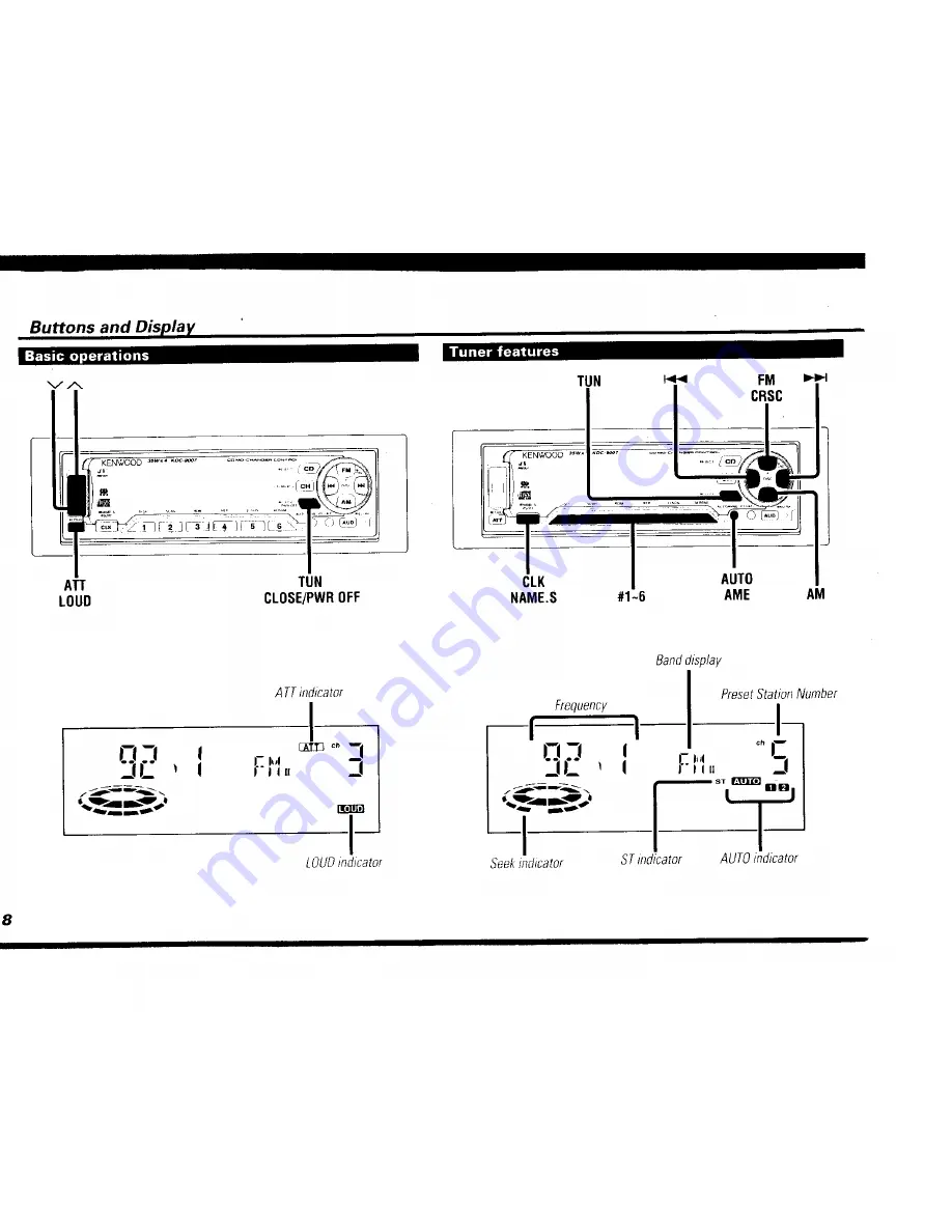 Kenwood KDC-9007 Instruction Manual Download Page 8