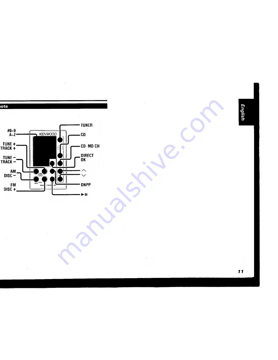 Kenwood KDC-9007 Скачать руководство пользователя страница 11