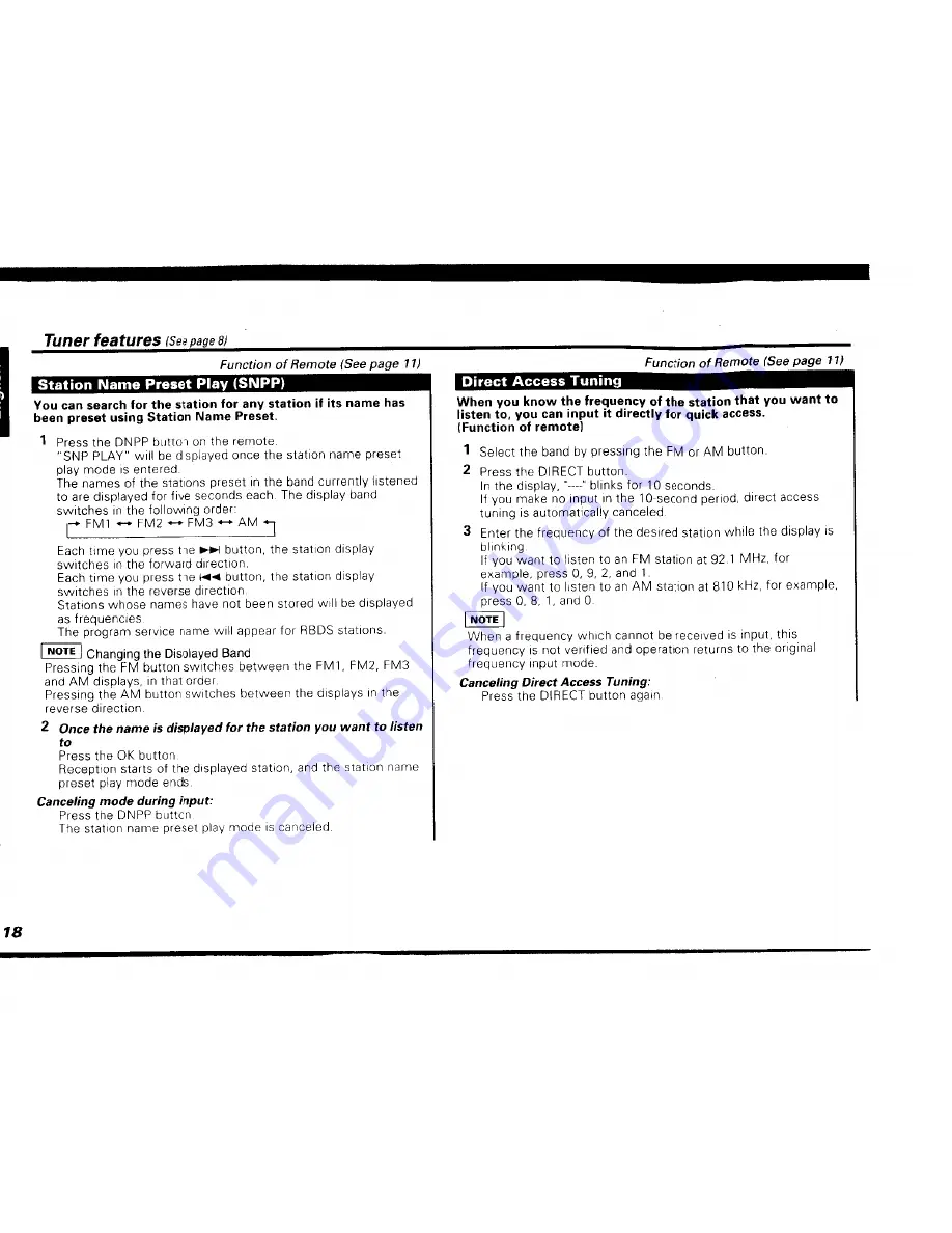 Kenwood KDC-9007 Instruction Manual Download Page 18