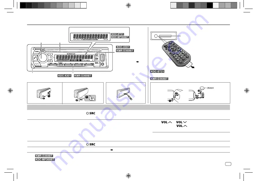 Kenwood KDC-BT21 Instruction Manual Download Page 7