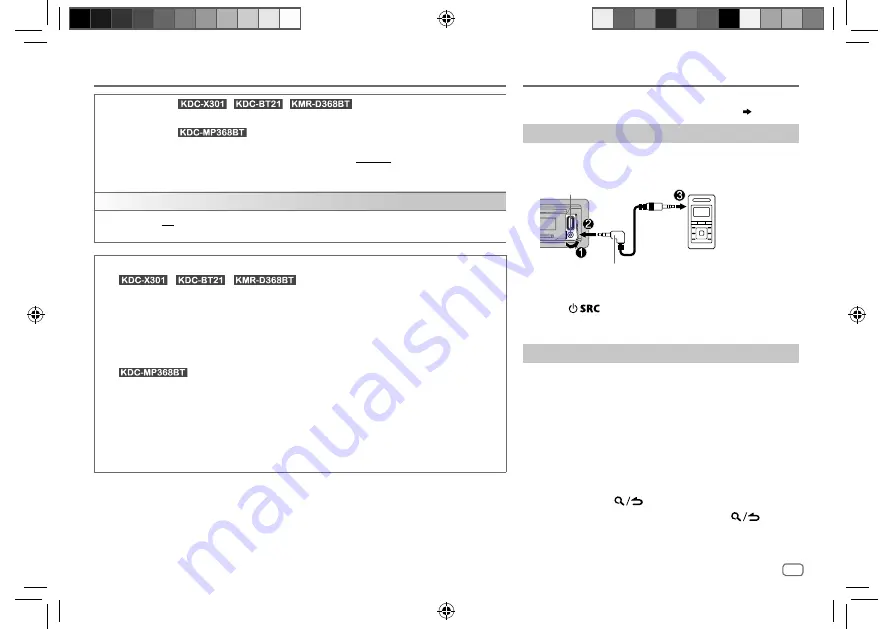 Kenwood KDC-BT21 Instruction Manual Download Page 11