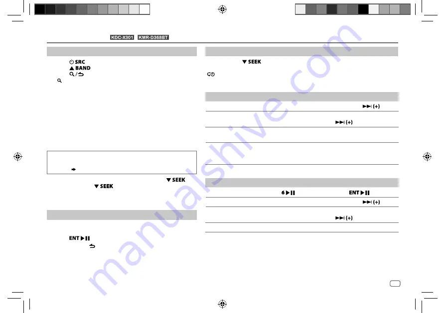 Kenwood KDC-BT21 Instruction Manual Download Page 17