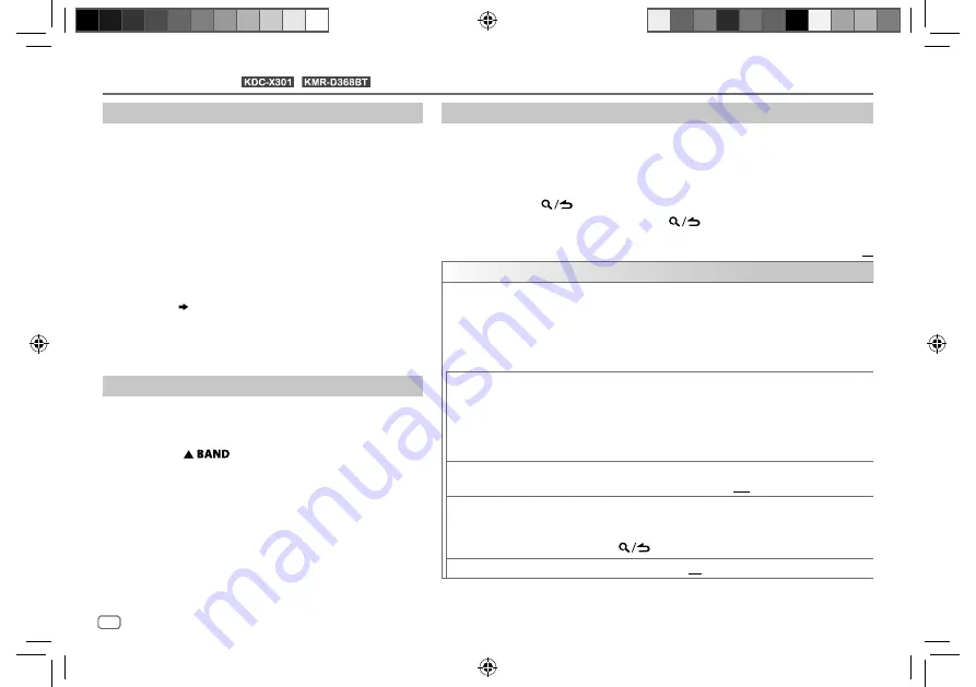 Kenwood KDC-BT21 Instruction Manual Download Page 18