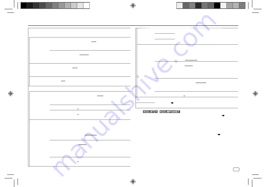 Kenwood KDC-BT21 Instruction Manual Download Page 27