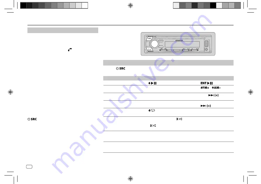 Kenwood KDC-BT21 Instruction Manual Download Page 96