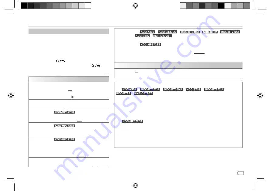 Kenwood KDC-BT22 Instruction Manual Download Page 11