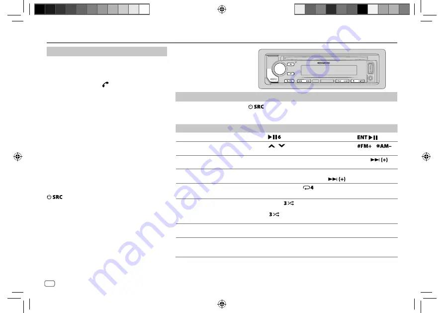 Kenwood KDC-BT22 Instruction Manual Download Page 66