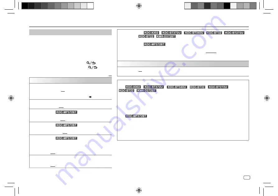 Kenwood KDC-BT22 Instruction Manual Download Page 91