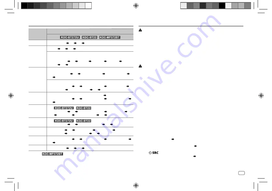 Kenwood KDC-BT22 Instruction Manual Download Page 119