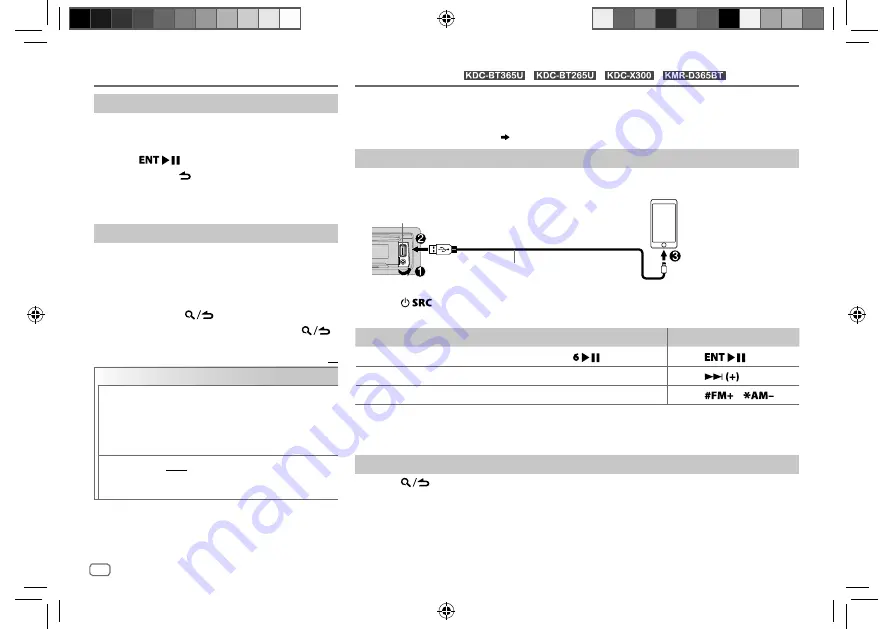 Kenwood KDC-BT265U Instruction Manual Download Page 14