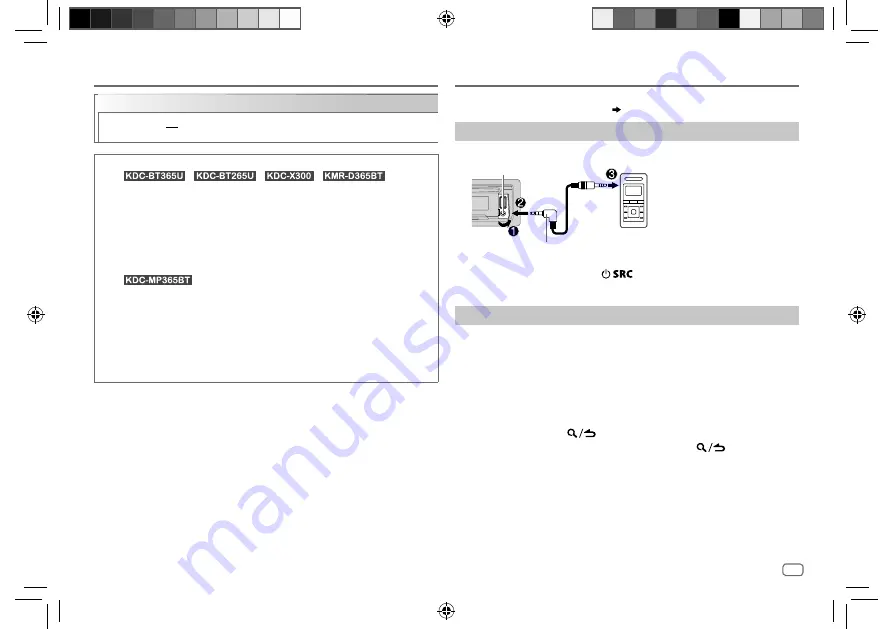 Kenwood KDC-BT265U Instruction Manual Download Page 43