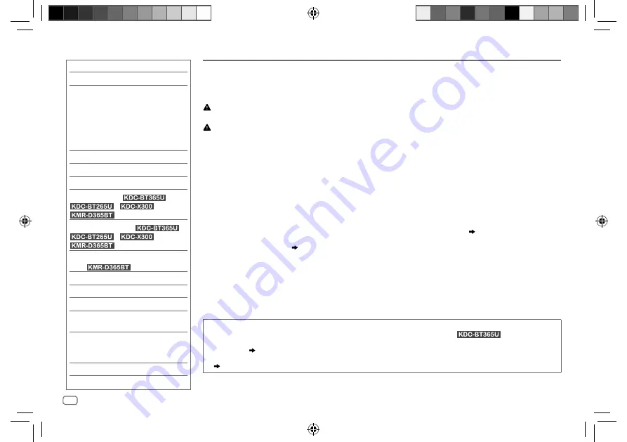 Kenwood KDC-BT265U Instruction Manual Download Page 70