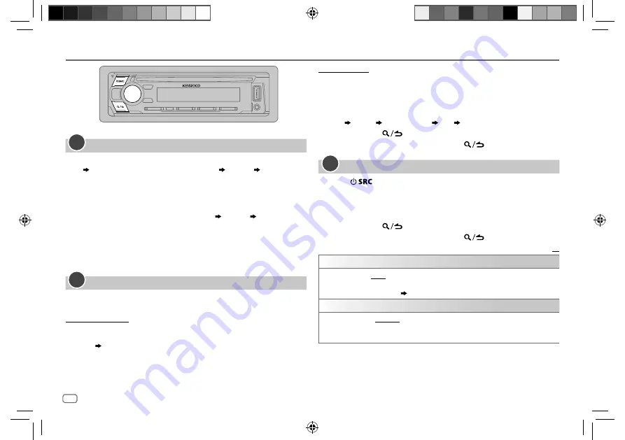 Kenwood KDC-BT268U Instruction Manual Download Page 8