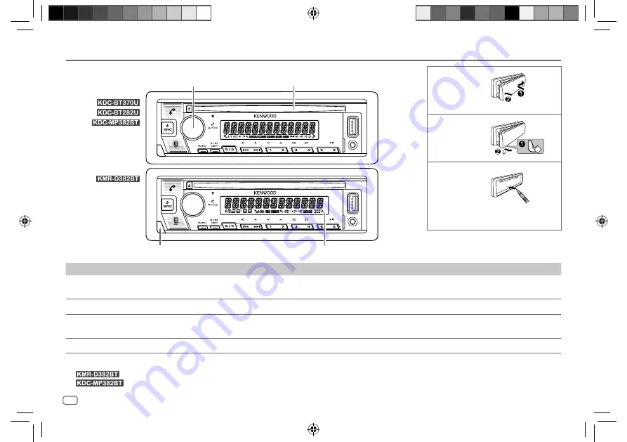 Kenwood KDC-BT282U Скачать руководство пользователя страница 10