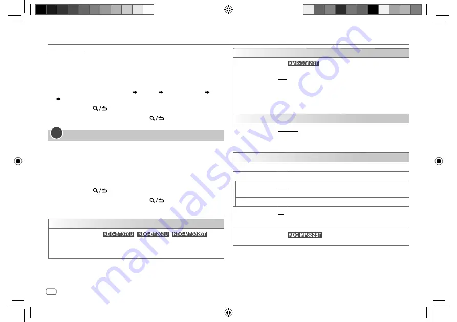 Kenwood KDC-BT282U Instruction Manual Download Page 12