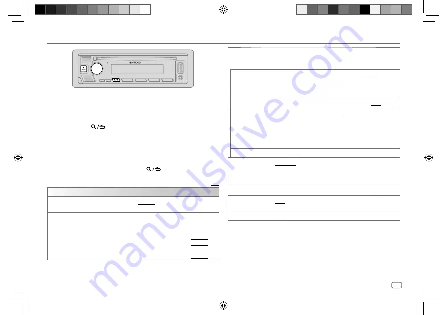 Kenwood KDC-BT282U Instruction Manual Download Page 29