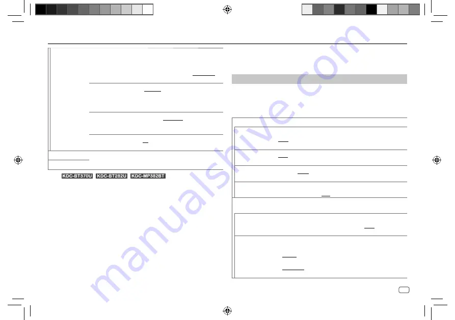 Kenwood KDC-BT282U Instruction Manual Download Page 31