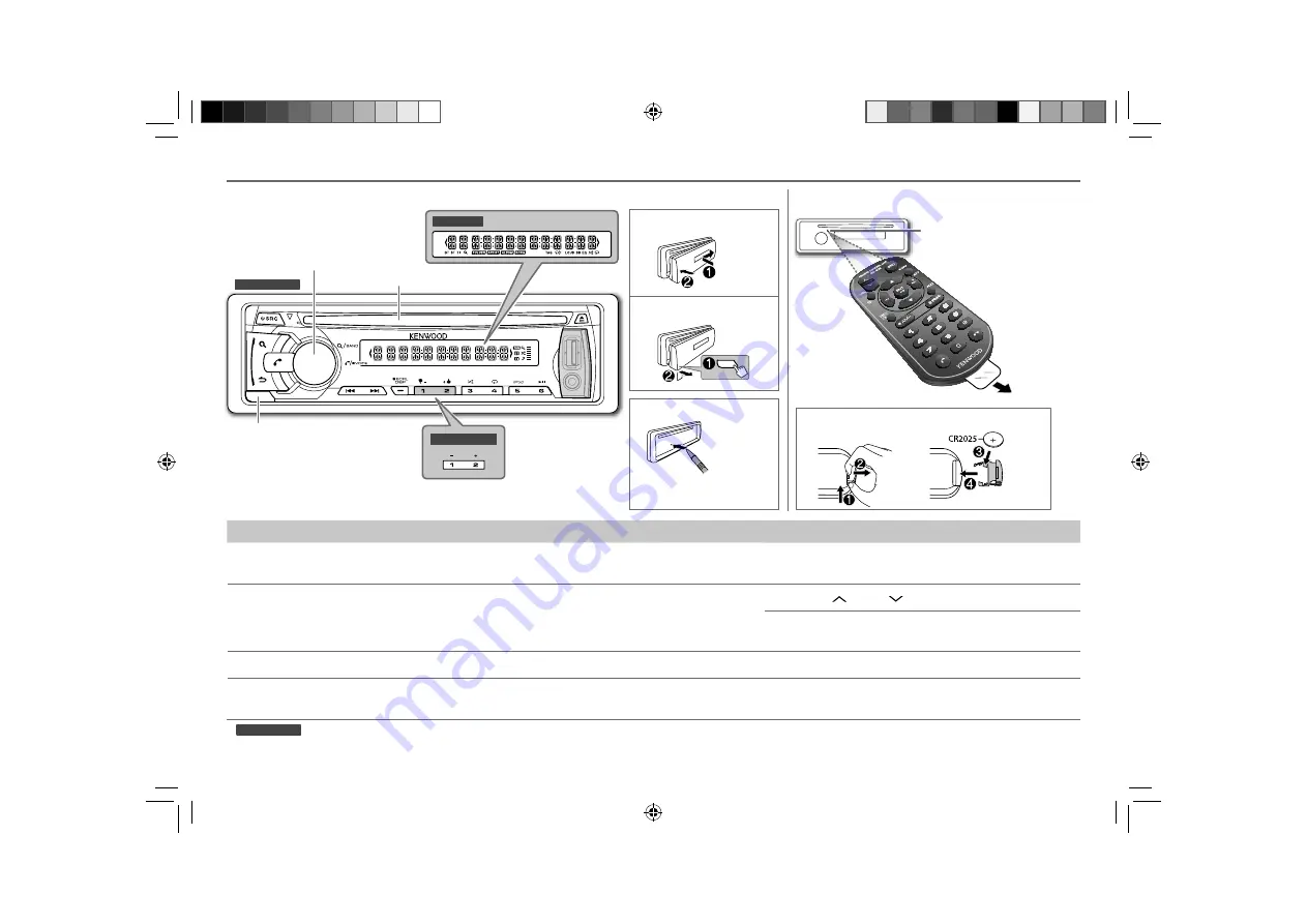 Kenwood KDC-BT355U Instruction Manual Download Page 3