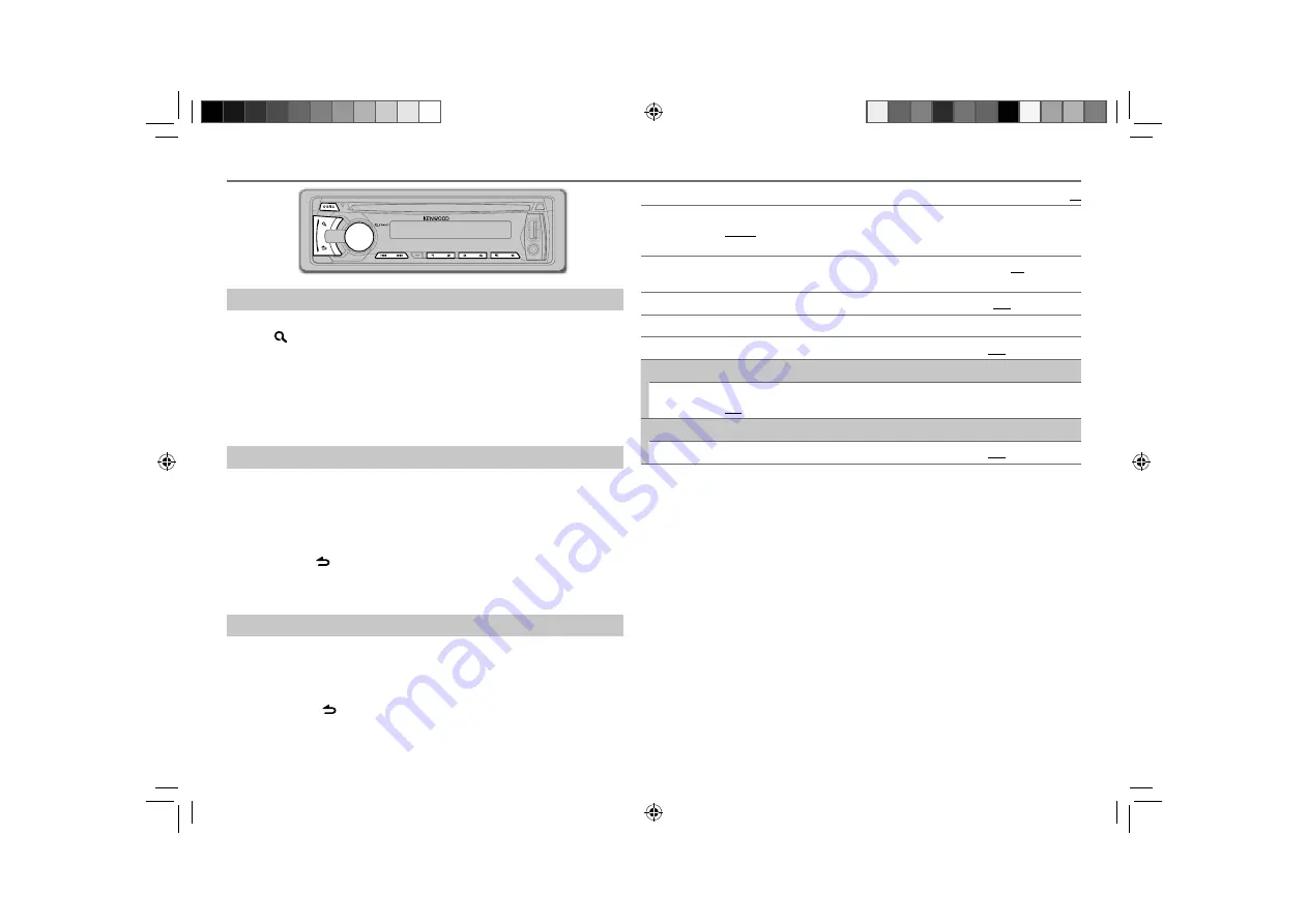 Kenwood KDC-BT355U Instruction Manual Download Page 5