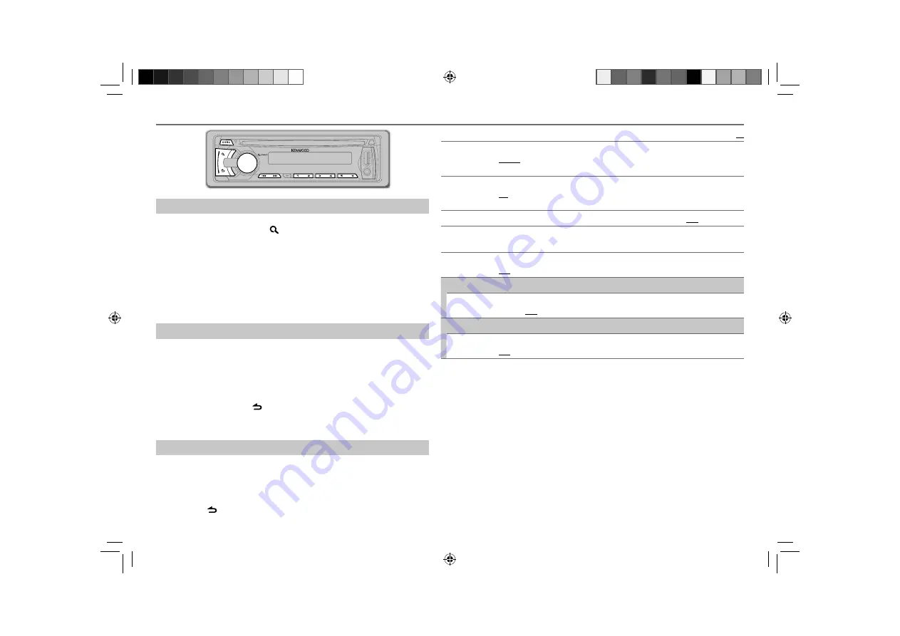 Kenwood KDC-BT355U Instruction Manual Download Page 25