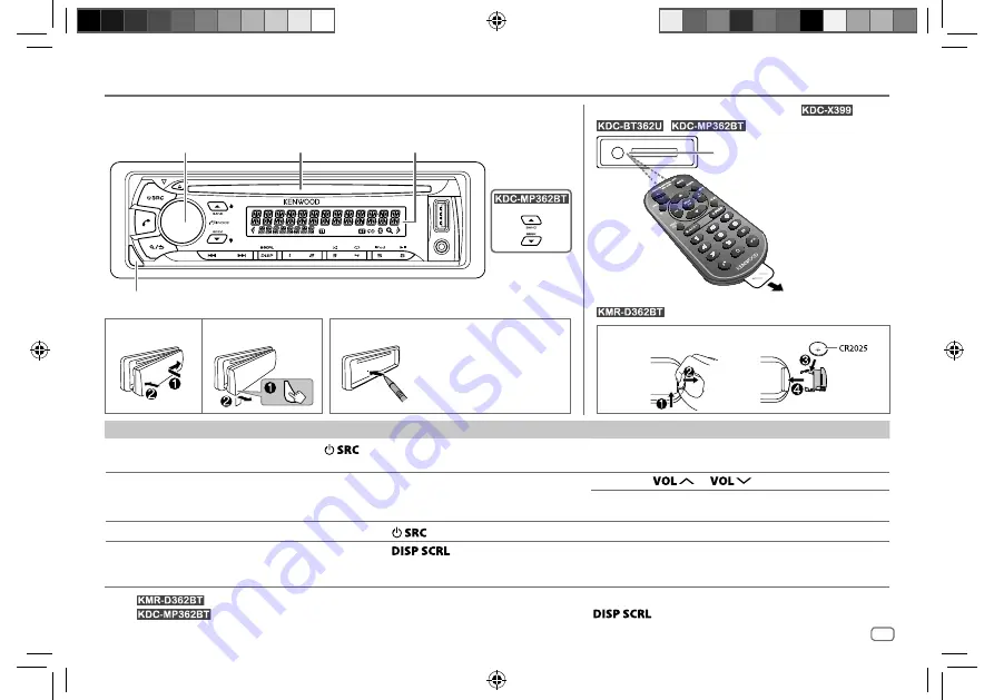 Kenwood KDC-BT362U Instruction Manual Download Page 33