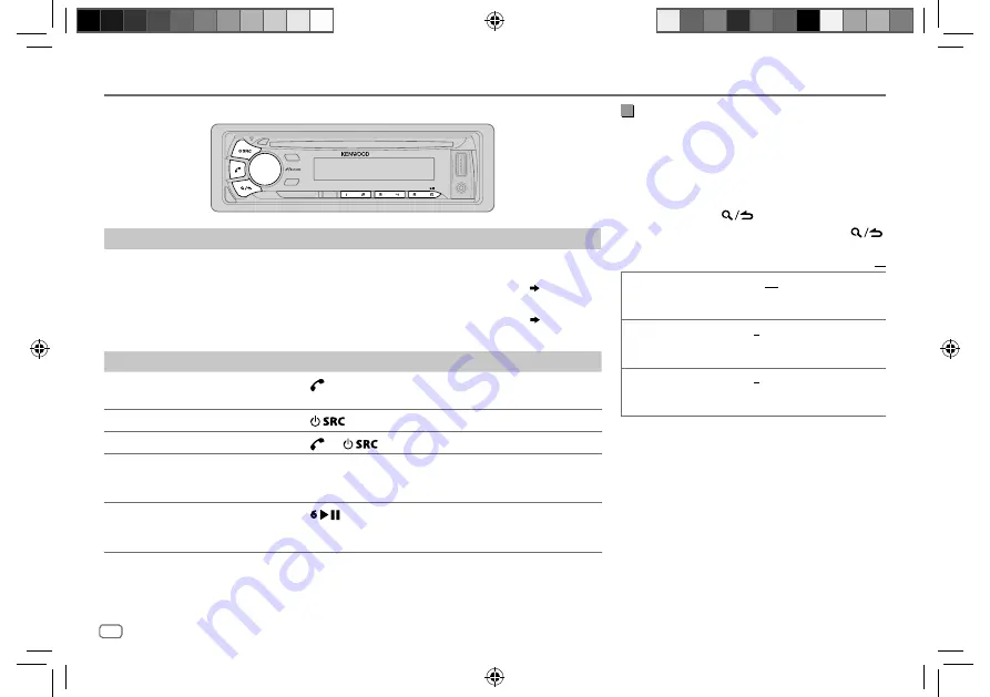 Kenwood KDC-BT39DAB Instruction Manual Download Page 16