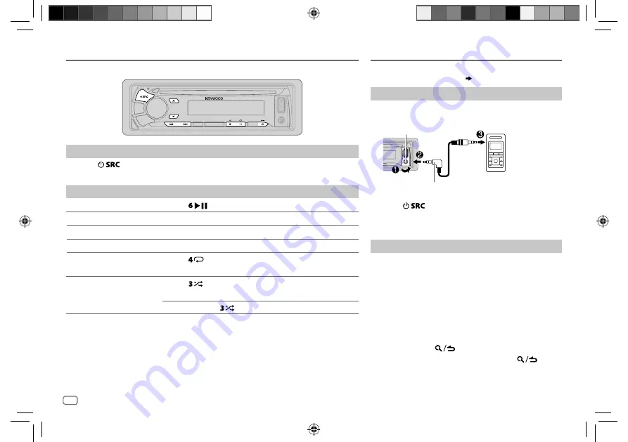 Kenwood KDC-BT39DAB Instruction Manual Download Page 20