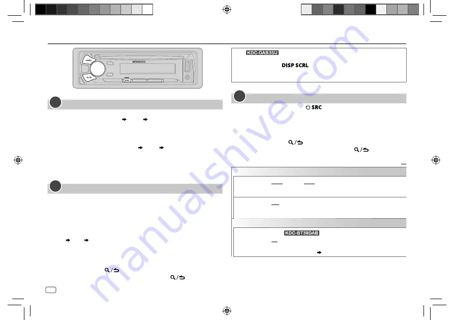 Kenwood KDC-BT39DAB Instruction Manual Download Page 34