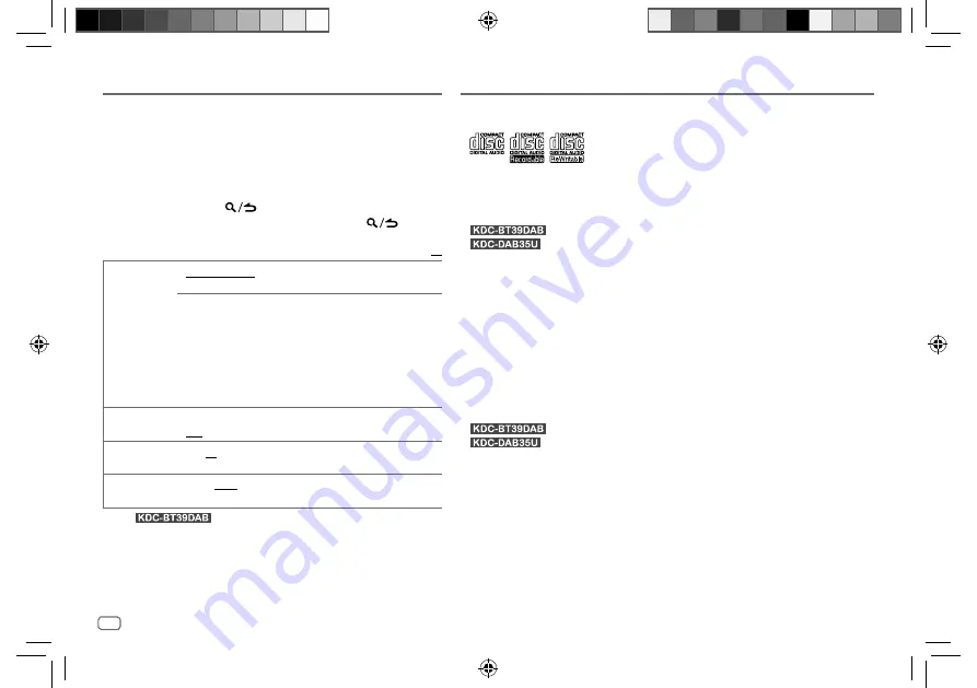 Kenwood KDC-BT39DAB Instruction Manual Download Page 48