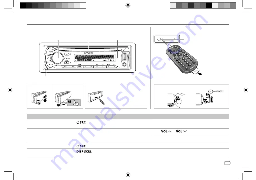 Kenwood kdc-bt420u Скачать руководство пользователя страница 5