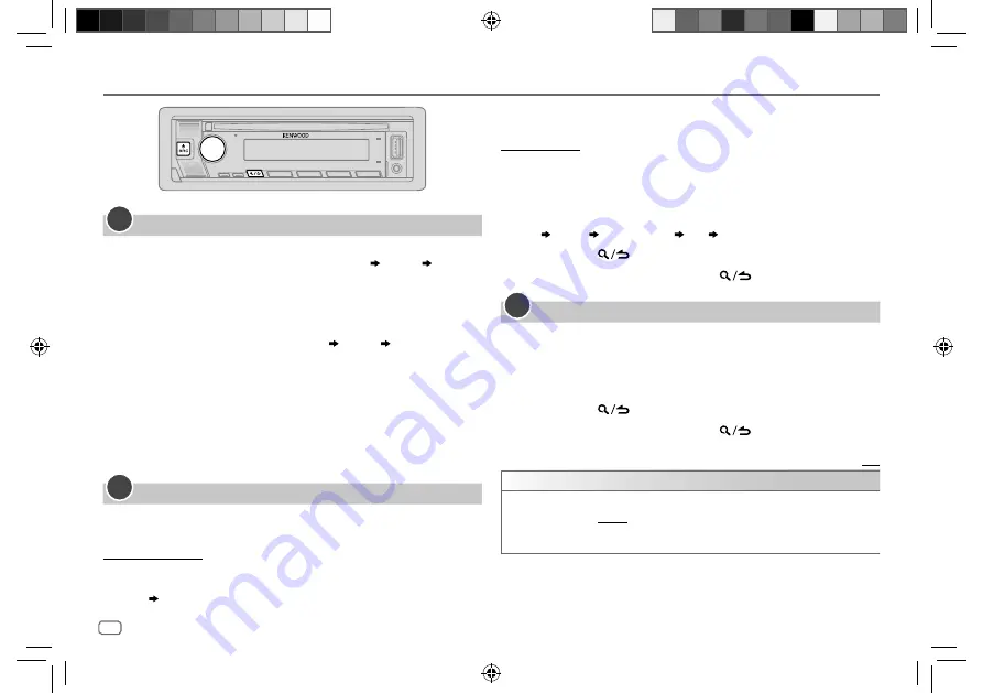 Kenwood KDC-BT430U Instruction Manual Download Page 10