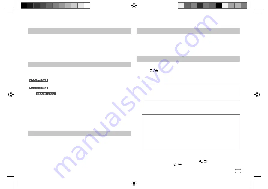 Kenwood KDC-BT430U Instruction Manual Download Page 15