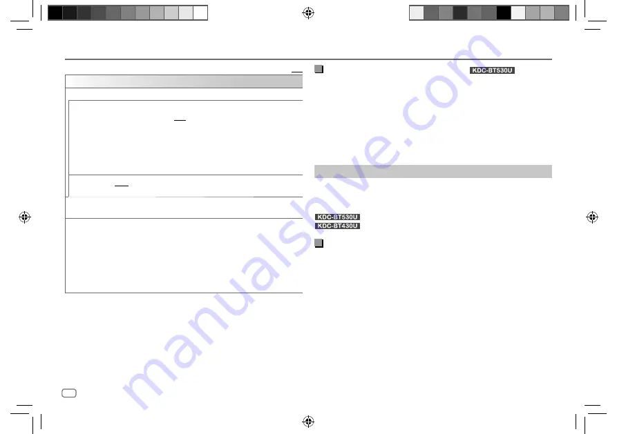 Kenwood KDC-BT430U Instruction Manual Download Page 24