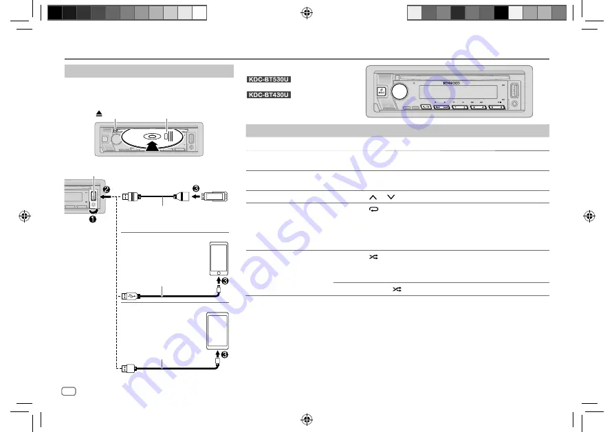 Kenwood KDC-BT430U Instruction Manual Download Page 48