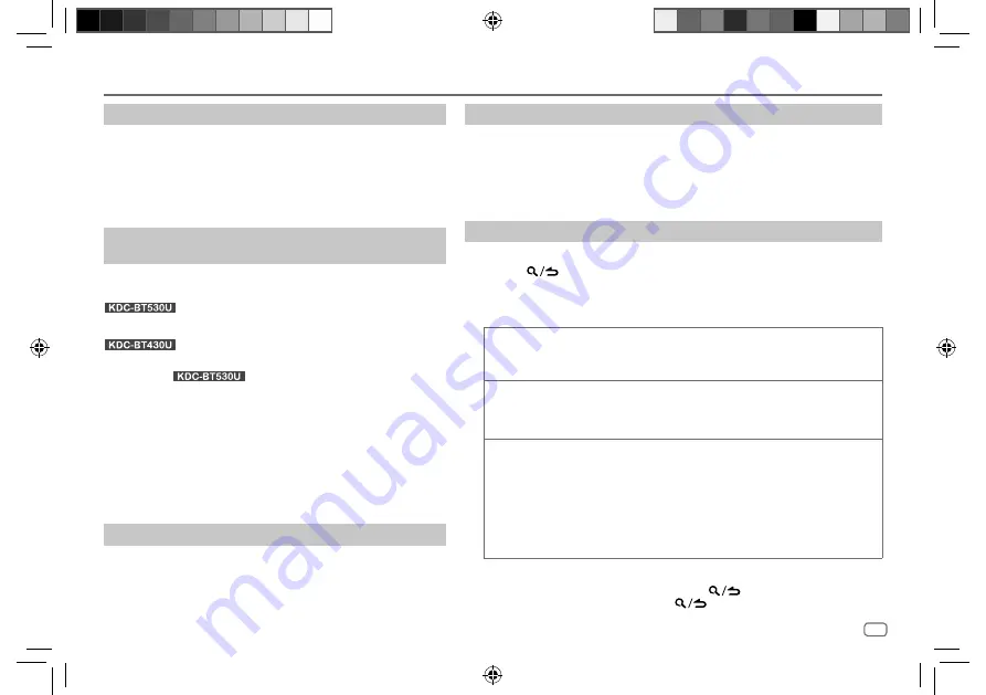 Kenwood KDC-BT430U Instruction Manual Download Page 49