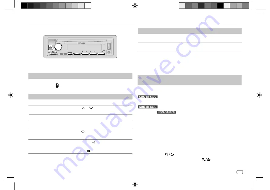 Kenwood KDC-BT430U Instruction Manual Download Page 57